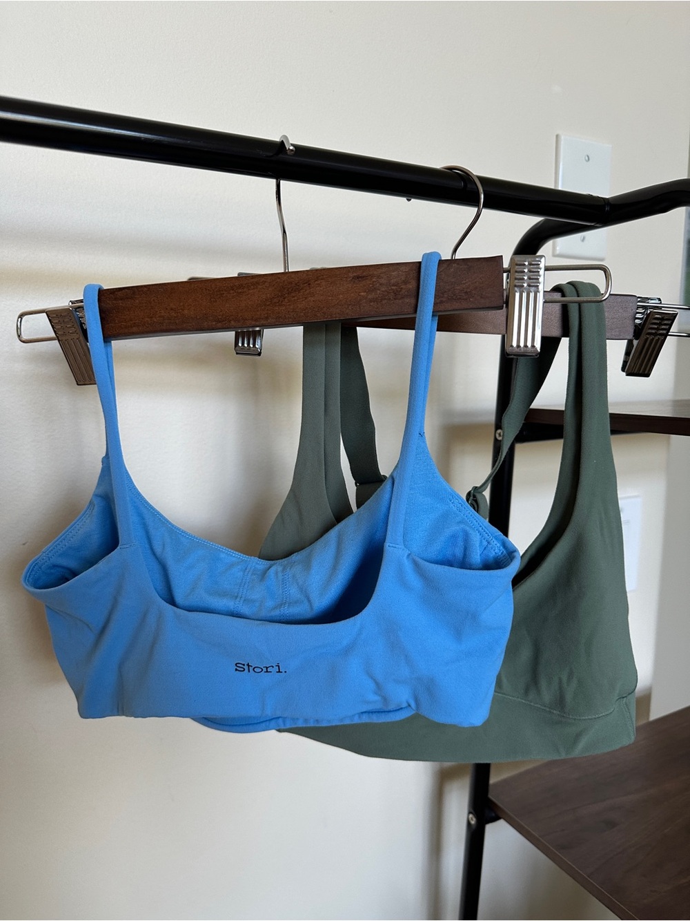 Stori Lightweight Bralette in Sky Blue and Olive (2-Pack)